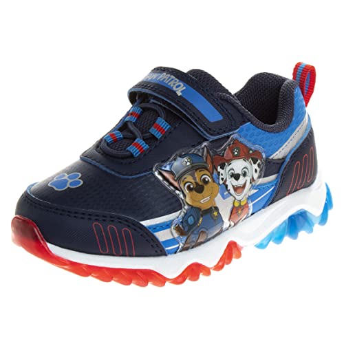 Nick Paw Patrol Toddler Boys Light Up Athletic LED Shoes Navy Blue 7