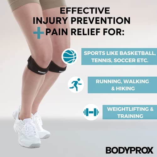 Adjustable Patella Tendon Knee Strap - 2 Pack for Pain Relief
