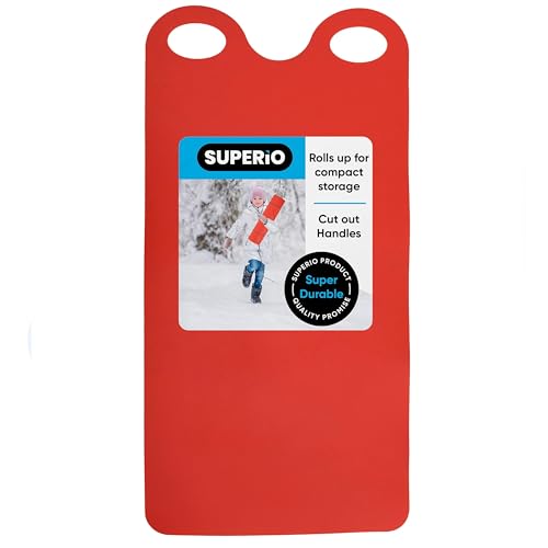 Snow Slider Mat - Flexible Snow Sled for Kids & Adults 54" - Red