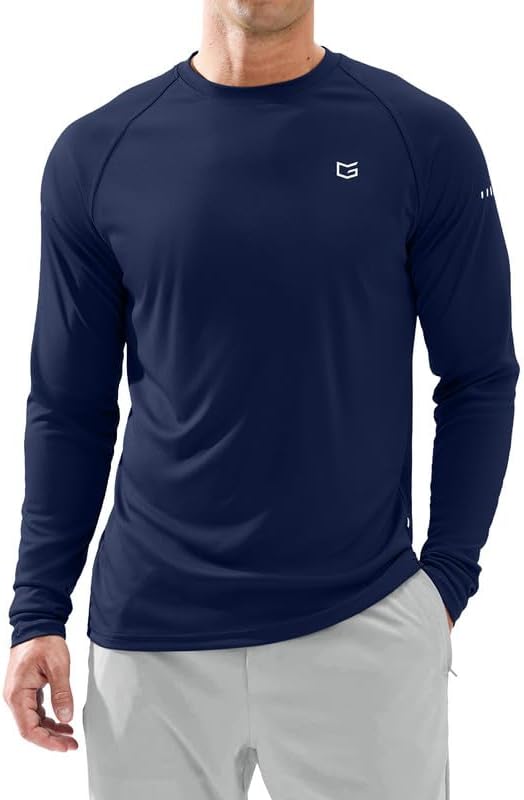 Skiennix Men's Long Sleeve Sun Protection Shirt - UPF 50+ | Lightweight & Breathable