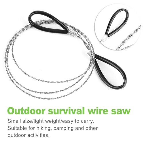 23.62-Inch Cable Wire Saw - 4-Pack Emergency Hand Saws for Camping & Hiking