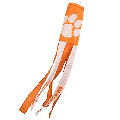 Clemson Tigers College Windsock with Team Colored Streamers