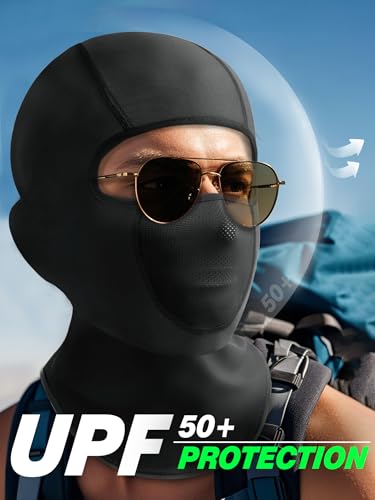 Cooling Breathable Balaclava Face Mask - Black