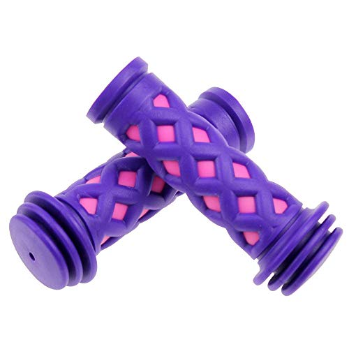 SAPLIZE Kids Bike Handlebar Grips, Shorter Length(4.13"), for Girls