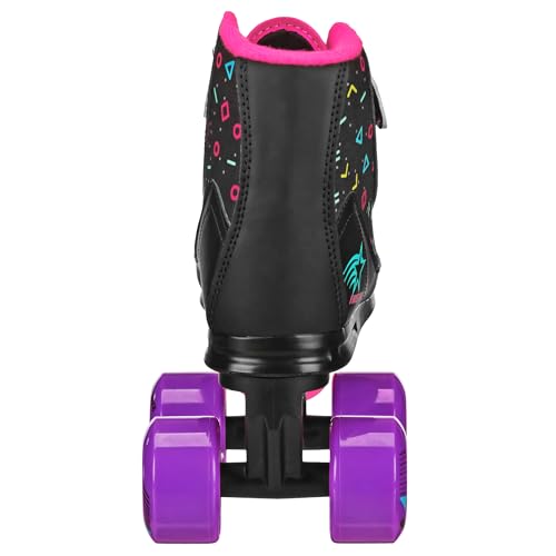 Roller Derby Firestar Youth Quad Roller Skates Midnight Prism for Girls & Boys