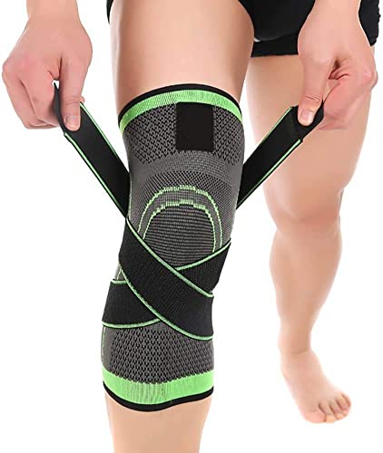 Compression Knee Brace for Pain Relief - Green Medium