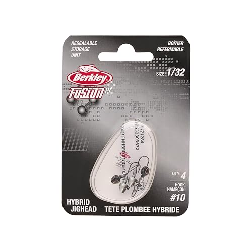 Hybrid Fishing Jigheads - 1/32 oz Fish Head - 4 Hook Size
