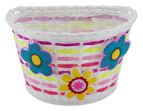 Kids Bike Basket with Light-Up Flowers - Multi-Color