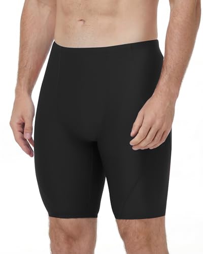 Men's Swim Jammers Compression Training Shorts - Medium / Black