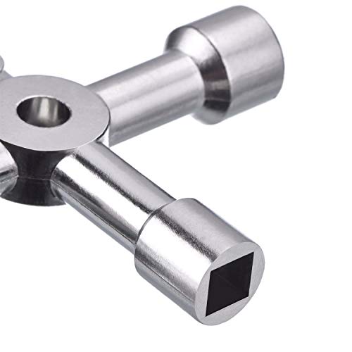 4-Way Utility Key Set for Water Meter & Cabinet Access - 2 Pack