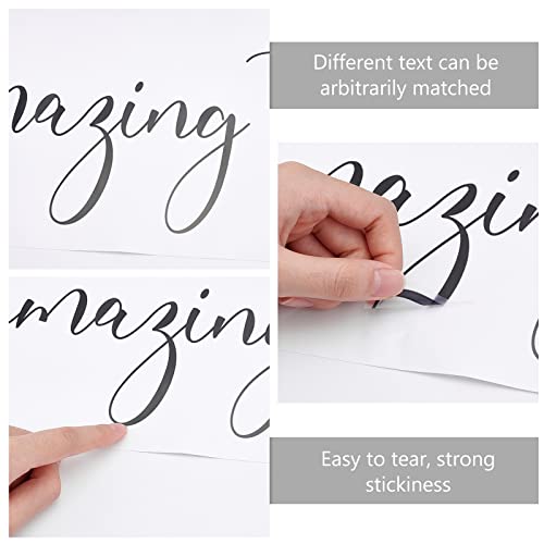 SUPERDANT Inspirational Wall Sticker I am a Phenomenal Woman Quotes Woman Avatar Pattern Women's Motivation Wall Decor Sticker Vinyl Art Wallpaper Decal for Living Room Home Decor 38x15in