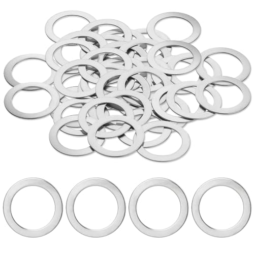 20PCS Stainless Steel Bicycle Pedal Washers - 9/16" Extenders