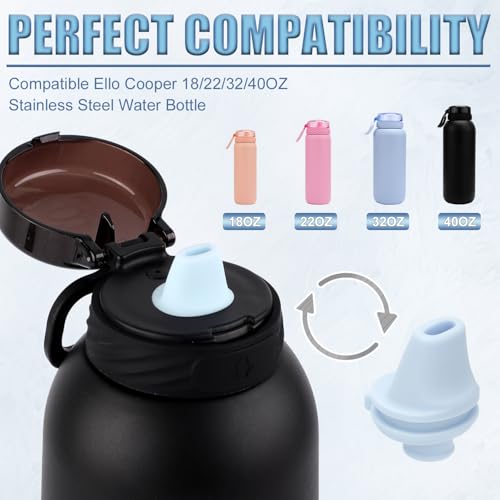 Silicone Bite Valve Replacement for Ello Cooper Water Bottles - 2 Pack