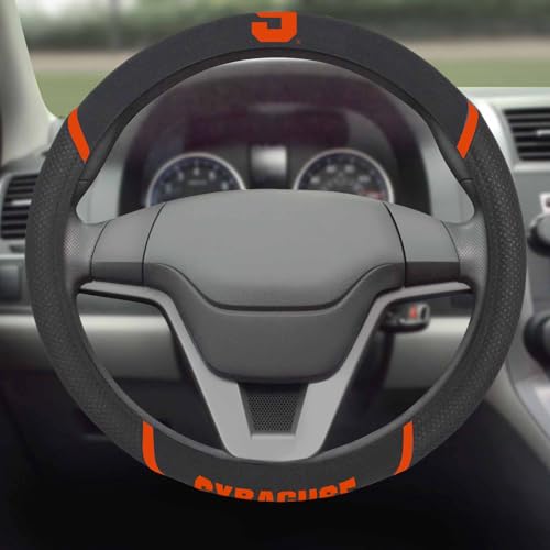 Embroidered Steering Wheel Cover - Syracuse Orange / 15" x 15"