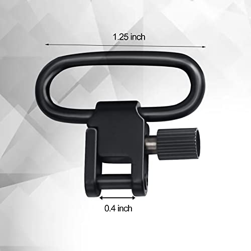 Crossbow Sling Swivel Studs Set - 1.25 Inch, 3 Pieces Screws + Mount