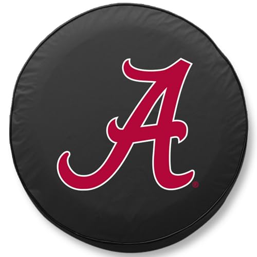 Alabama Crimson Tide Tire Cover - Black Large (31.25"x11")