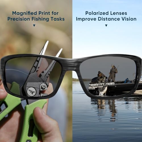 Bifocal Polarized Sunglasses with UV Protection and Oleophobic Coating