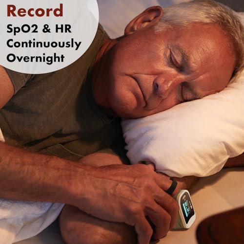 Sleep Oxygen Monitor with Continuous Recording & Sleep Report