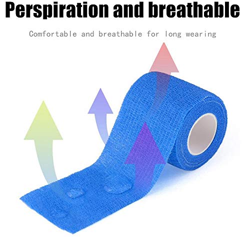 12 Pack Self-Adhesive Bandage Wrap - 2" x 5 Yards