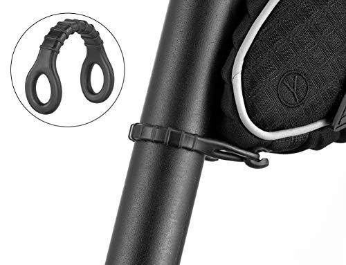 Bike Saddle Bag - Waterproof Under Seat Bicycle Storage Bag, Black