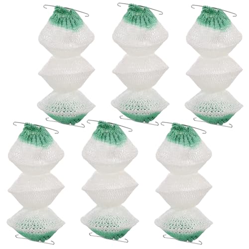 3-Layer Propane Lantern Mantles Set with Clips - 6 Pcs