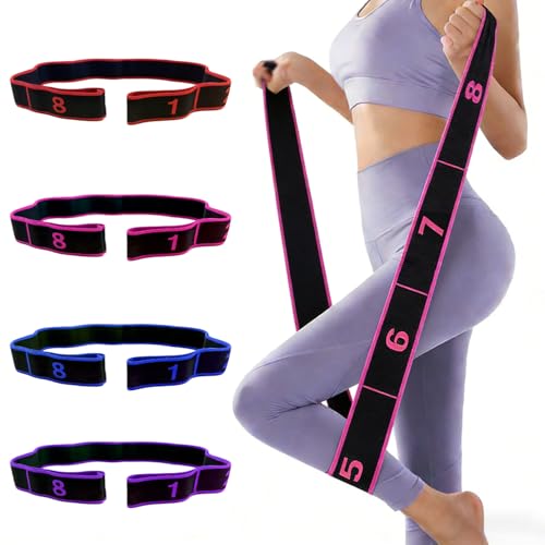 Versatile Resistance Band for Stretching & Yoga - 8 Sections
