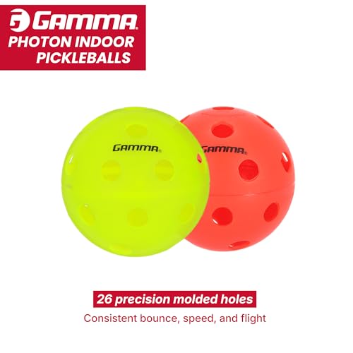 USAPA Approved Indoor Pickleballs - 3 Pack Red - Durable & High Visibility
