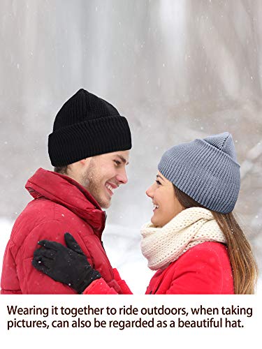 Full Face Ski Mask - Windproof Knitted Balaclava for Men & Women - X-Large Black