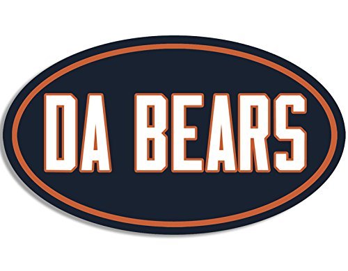Chicago Bears Oval Vinyl Decal Sticker - 3 x 5 Inch