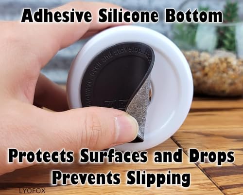 Adhesive Silicone Rubber Bottoms for Tumblers & Water Bottles - 10 Pack