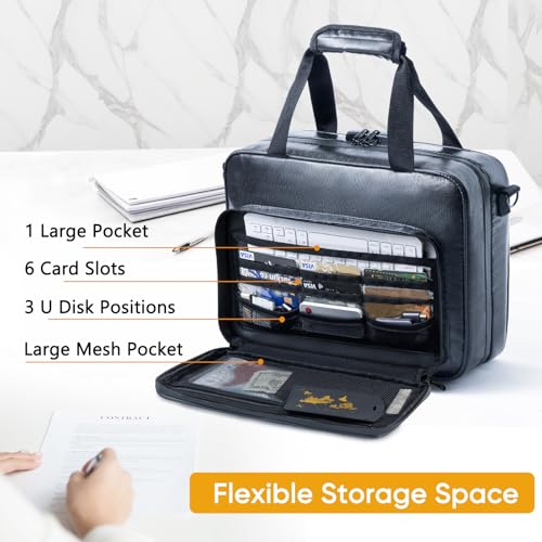 5200 Fireproof Document Organizer - Large Fireproof Bag with 20 Pockets - Locking Document Safe for Home and Office