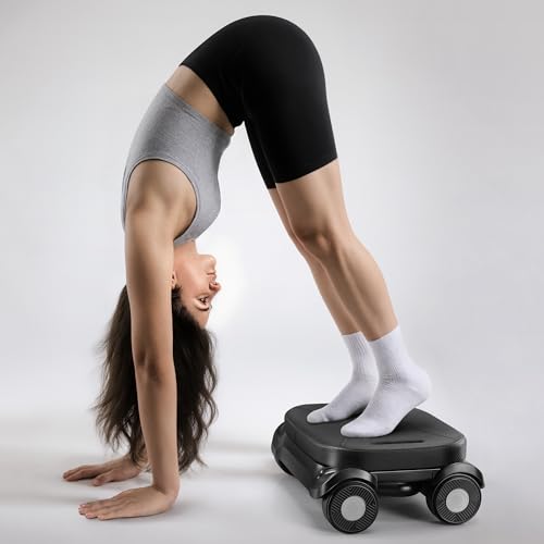 Pilates Reformer Board - Automatic Ab Roller for Home Workout - Black
