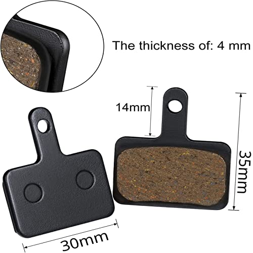 High-Performance Mountain Bike Brake Pads - Resin - 4 Pairs