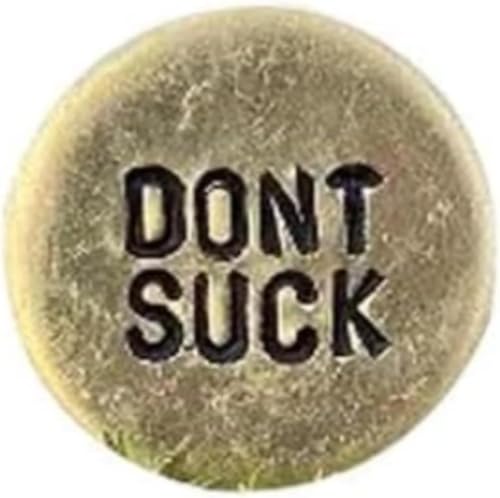 Funny Golf Ball Marker with Hat Clip - Don't Suck