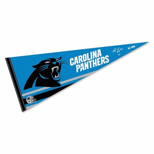 Carolina Panthers Pennant Banner Flag - 12x30 Felt Team Flag