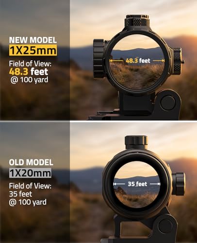 Multi Reticle Red Dot Sight with 3X Magnifier - Red Dot