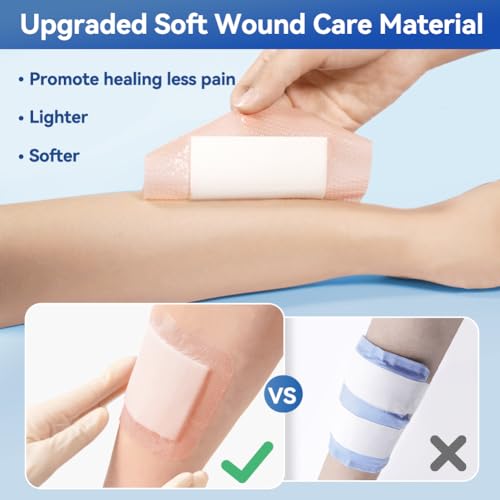 Ultra-Absorbent Silicone Wound Dressings - 5" x 5" 10 Count