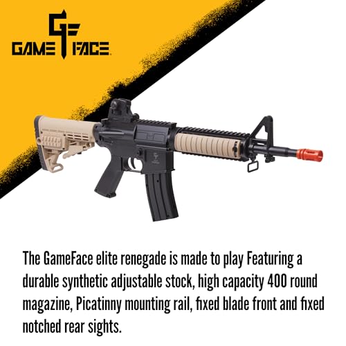 Spring-Powered Airsoft Rifle with 400-Round Magazine Capacity