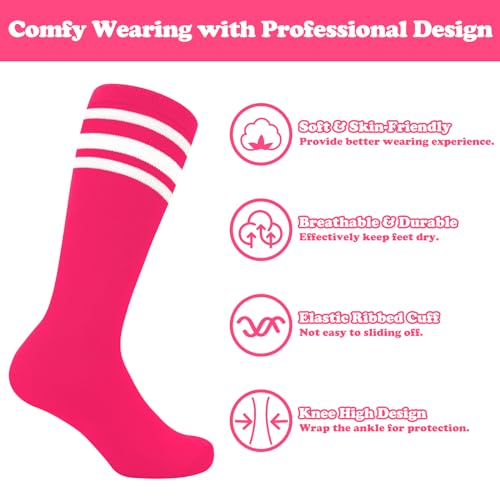 Sarfel Toddler Soccer Socks Kids Youth Baseball Girls Softball Boys