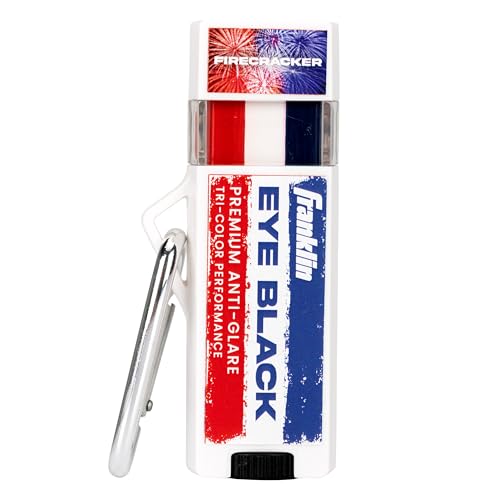 Franklin Sports Eye Black Stick - Red, White & Blue | Reduce Glare for Athletes