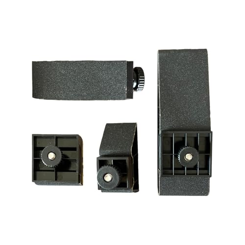 4 Pcs Plastic Sandpaper Block Hard, Black Hand Sander for Sanding Wood Leather