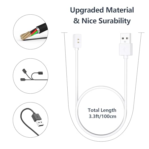 Magnetic USB Charging Cable for Smart Band & Watch Series - 1.9ft, 1 Pack
