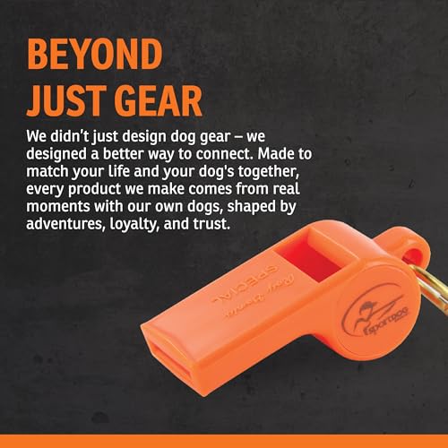 Dog Training Whistle - Pealess High-Pitch Design - Orange