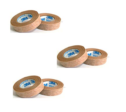 3M Micropore Surgical Tape - 0.5" Wide, 3 Pack