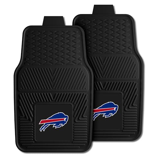 Heavy Duty Vinyl Car Mats Set - Front Row - Buffalo Bills