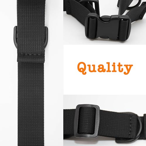 Adjustable Backpack Chest Strap with Quick Release Buckle - Black