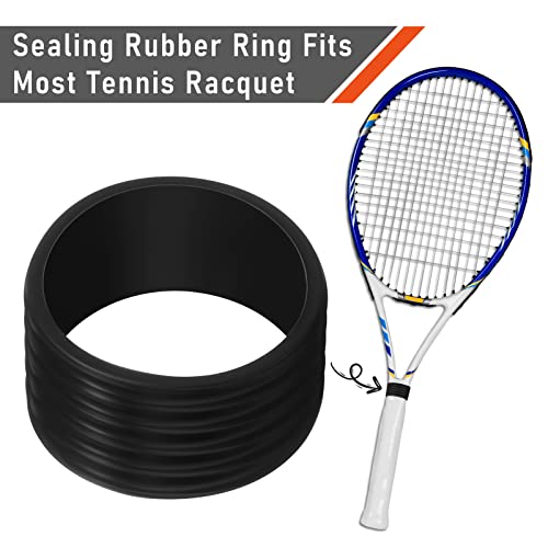 10 Pcs Tennis Racket Grip Bands - Silicone Rubber Non-Slip
