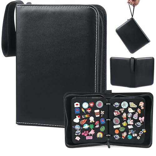 PU Leather Pin Display Book for Enamel Pins - 6 Page Organizer