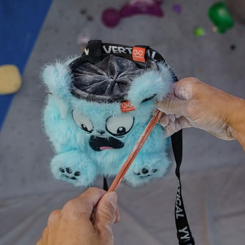 YY Vertical Bear Climbing Chalk Bag with Adjustable Belt, No Chalk Spills