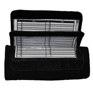 Football Quarterback Wrist Band - Five Window - 6" x 4" - Black